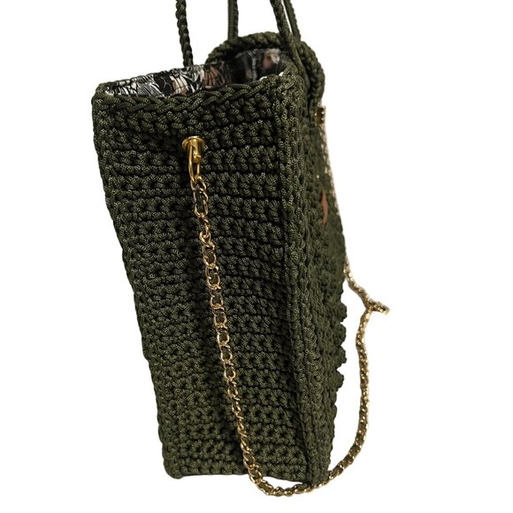 Handcrafted Satchel Bag with Chain - Picture 7 of 8